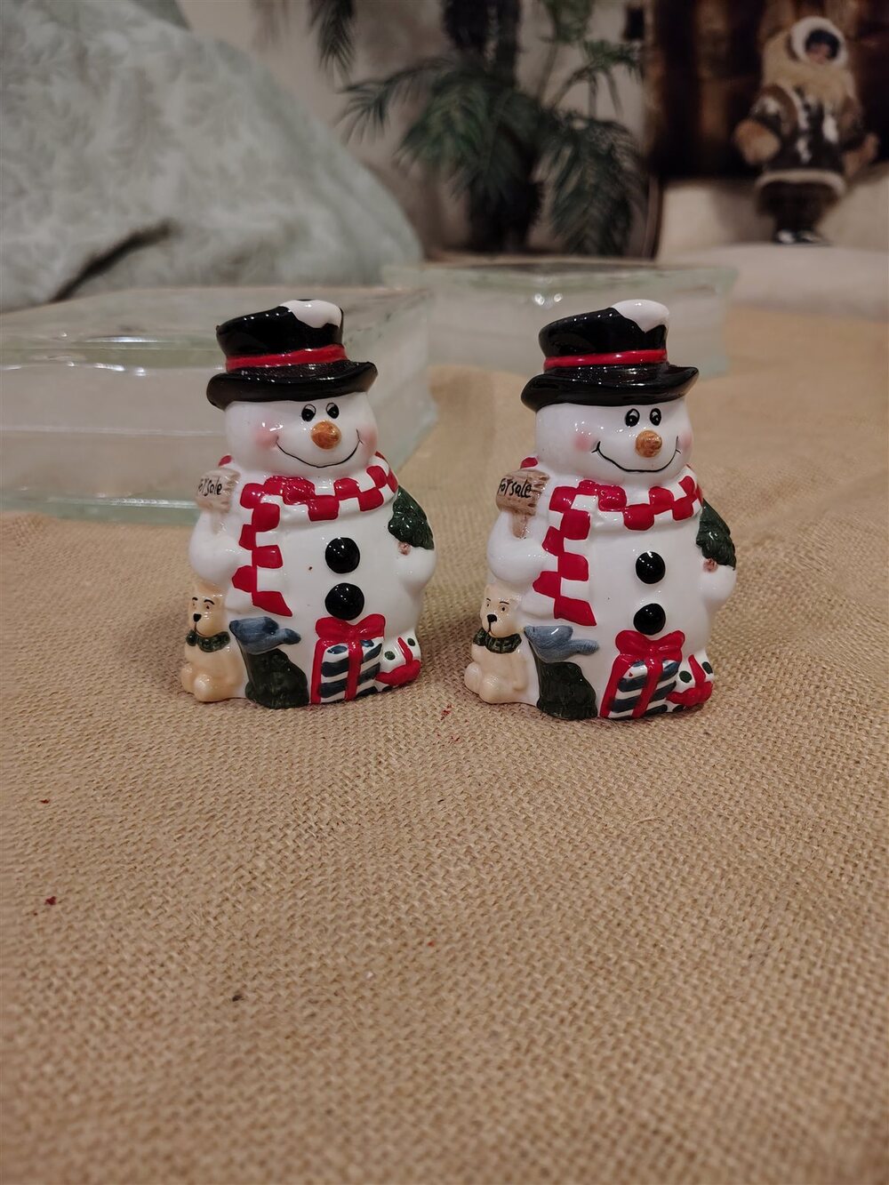 Snowman Salt and Pepper Shakers Christmas